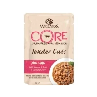 Abbildung von Wellness Core Zarte Stcke 85 g Katzenfutter Lachs&amp;Thunfisch...