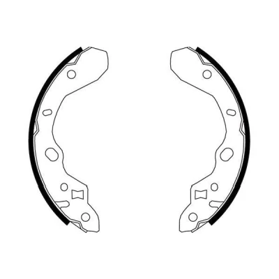 Abbildung von KAVO PARTS KBS 5413 Bremsbacken 200 35 MAZDA: 323 F 6