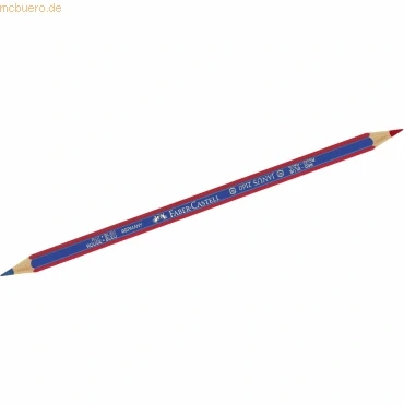 Abbildung von Faber Castell Farbstift Janus rot/blau