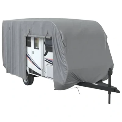 Abbildung von vidaXL Schutzhülle für Wohnwagen Grau 610x250x220 cm Vliesstoff
