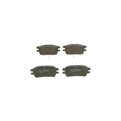 Abbildung von BOSCH 0 986 494 212 Bremsbelagsatz Low Metallic mit Anti Quietsch Blech, Montageanleitung TOYOTA: Previa / Estima II