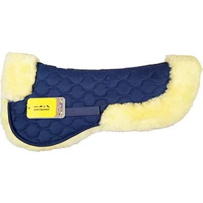 Abbildung von HKM Sports Equipment GmbH Sattel und Zaumzeug Echt Lammfell Sattelkissen, navy/natur, St, 6821, einheitsgröße