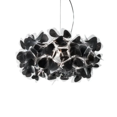 Abbildung von Slamp Hängeleuchte Clizia Mama Non Mama, Ø53cm, schwarz/klar