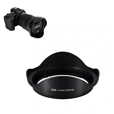 Abbildung von JJC Bajonett Kamera Gegenlichtblende für Canon RF 15 35mm F2.8L is USM Objektiv, Umkehrbare Reduzieren Sie Streulicht Verhindern Reflexionen Schützen das Objektiv