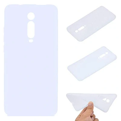 Abbildung von CoverKingz Case kompatibel mit Xiaomi Mi 9T / Pro Silikon Handyschutz Hülle Slim dünne Handyschale Matt Weiß