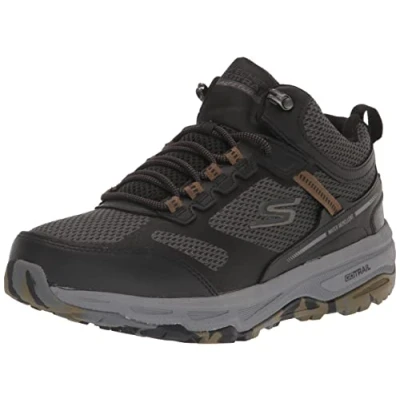 Abbildung von Skechers Herren 220597 Blk Sneaker, Schwarzes Leder, Textil, Synthetik, 41 EU