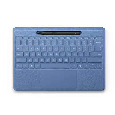 Abbildung von Microsoft Surface Pro Flex Keyboard mit Pen blau