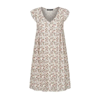 Abbildung von Cloud 5ive Vneck Freizeitkleid, Damen, Größe: Large, White