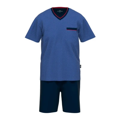 Abbildung von Götzburg ALAN SET Nachtwäsche Set, Herren, Größe: Large, Blau dunkel uni