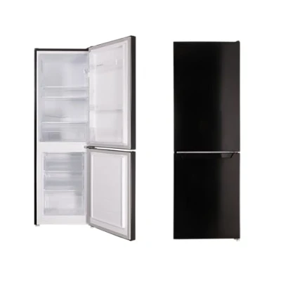 Abbildung von Respekta Stand Kühl Gefrier Kombination / 109 L Kühlanteil, 48 Gefrieranteil/mit regelbarem Thermostat und Eiswürfelbereiter KG144S 37 (H) 144 x (B) 47,4 (T) 49,5 cm /39 dB/Schwarz