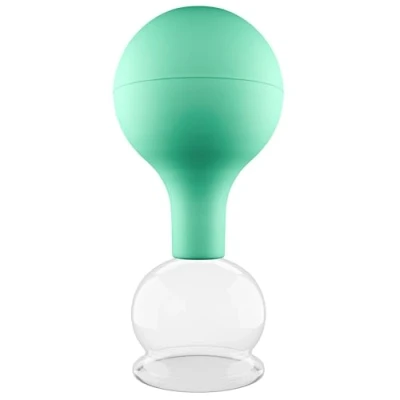Abbildung von pulox Vakuum Massager Schröpfglas aus Echtglas mit Saugball Diverse Farben und Größen