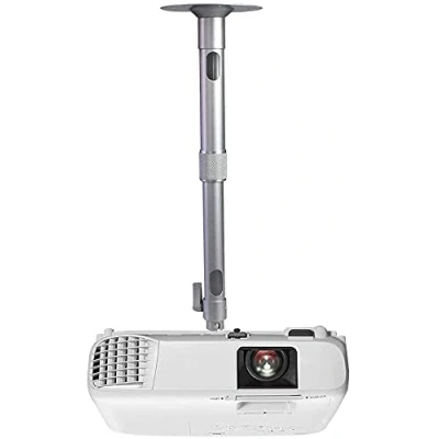 Abbildung von Drsn Universal Beamer Deckenhalterung Höhenverstellbar 35 60cm Traglast 5kg 360 Drehbar, Projektor Halterung für die Decke/Wand, Kabelführung, Aluminiumlegierung