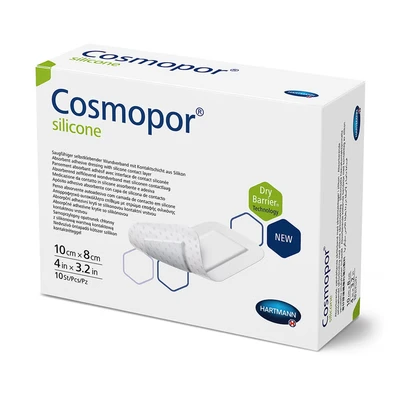 Abbildung von Cosmopor silicone Wundschnellverband 10 x 8 cm St