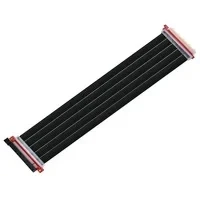 Abbildung von SilverStone SST RC04B 400 Premium Flexibles Riser Flachbandkabel PCI E x16 Gen 3.0 , EMI Abschirmung, 40 cm