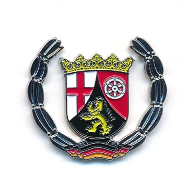 Abbildung von hegibaer Land Rheinland Pfalz Wappen Mainz Koblenz Deutschland Badge Pin Anstecker 0923