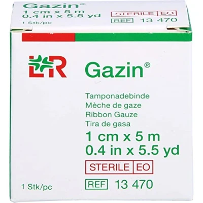 Abbildung von Mullbinden zur, zum Tamponade steril 1 cmx5 m
