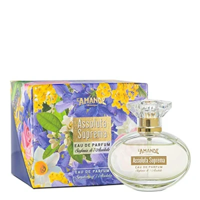 Abbildung von L&#039;AMANDE Frischer und zitroniger Damenduft mit Zitrone Bergamotte, den Düften von Vanille, Mimose Jasmin, süße blumige Noten, absolut Suprema 50 ml