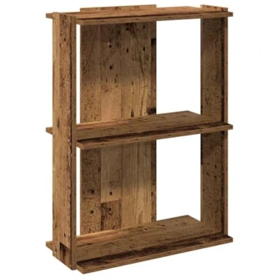 Abbildung von vidaXL Bücherregal 3 Böden Altholz Optik 60x30x80 cm Holzwerkstoff