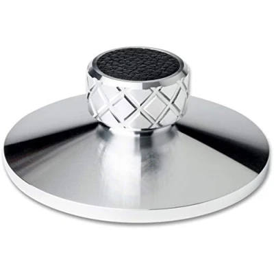 Abbildung von Pro Ject Clamp it, CNC gefräste Vollmetall Plattenklemme für sofort wirksames Klangtuning, Aluminium Silber