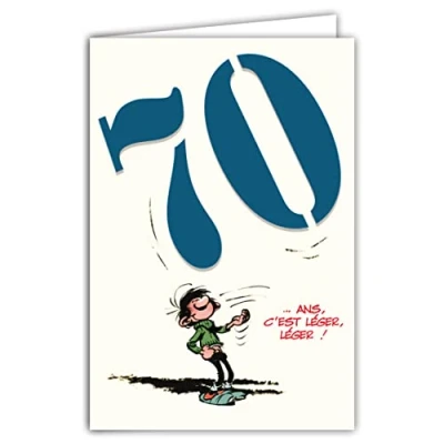 Abbildung von Gaston Lagaffe glct 6058 Geburtstagskarte 70 Jahre