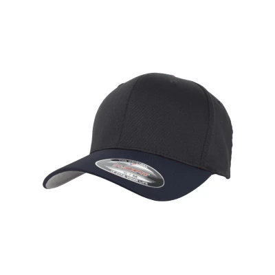 Abbildung von Flexfit Wooly Combed 2TONE Cap, Größe: L/XL, Blk/nvy