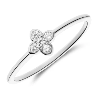 Abbildung von Lucardi Ring, Damen, Größe: 55, Silver coloured