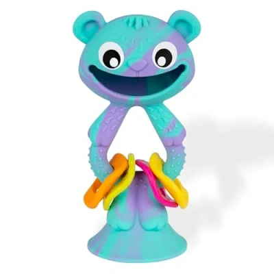 Abbildung von PlayGro Wobble Buddy Rattle Bear Beißringe, Beißspielzeug