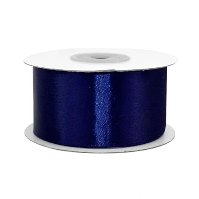 Abbildung von Creativery Satinband, Satinband 38mm x 25m Rolle Dunkelblau