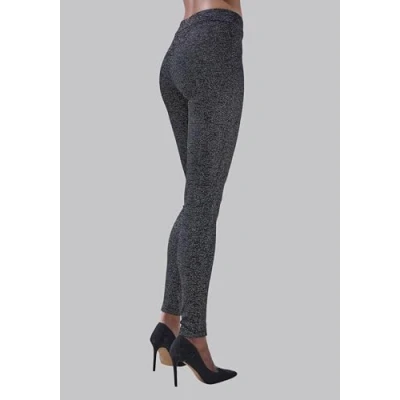 Abbildung von Lascana Leggings Hosen, Damen, Größe: 40/42, Schwarz silber