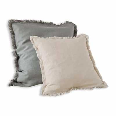 Abbildung von Kissenhülle 2er Set Quebo grau/beige, Mirabeau (2 Stück)