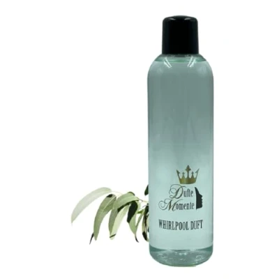 Abbildung von Dufte Momente Whirlpool Duft 260ml Eukalyptus mit naturreinen und natürlichen ätherischen Ölen kein Schaum vegan ohne Tierversuche