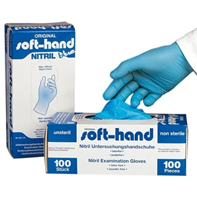 Abbildung von Softhand Nitril Handschuhe Gr.M blau 100 St