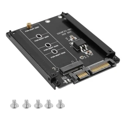 Abbildung von Telituny M.2 NGFF zu SATA Adapter, Hochleistungs 22pin Adapter Plug and Play M Schlüssel für WinXP/ 8/7/Lin UX/M ac