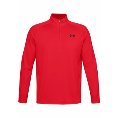 Abbildung von Under Armour TECH 2.0 1/2 ZIP Langarmshirt, Herren, Größe: XS, Dark red