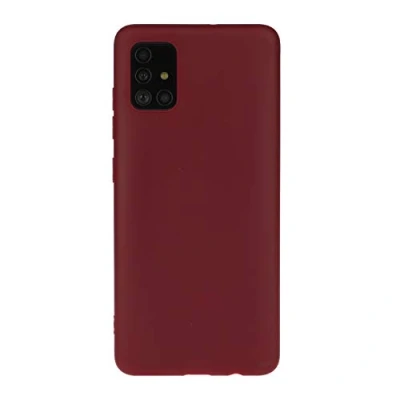 Abbildung von Everainy Kompatibel für Samsung Galaxy A51 4G Silikon Hülle Ultradünn Hüllen Handyhülle Gummi Bumper Case Schutzhülle Stoßfest TPU Gel Stoßstange Cover (rot 1)