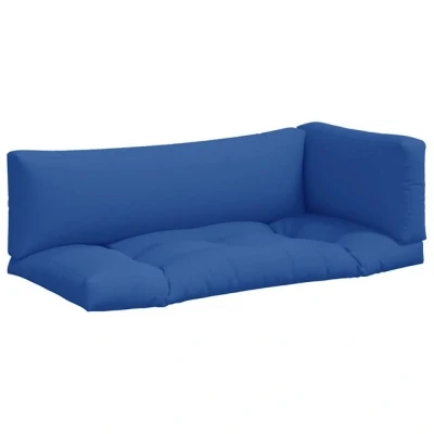 Abbildung von vidaXL Sitzauflage Palettenkissen 3 tlg. Blau Stoff, (3 St)