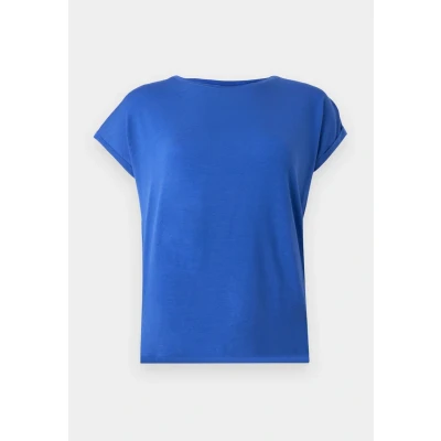 Abbildung von VERO MODA Damen Vmava Plain Ss Top Ga JRS Noos, Dazzling Blue, Medium