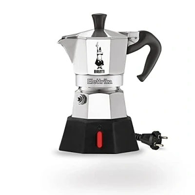 Abbildung von Bialetti Espressomaschine New Moka Elettrika Espressokocher 2 Tassen silber 7290