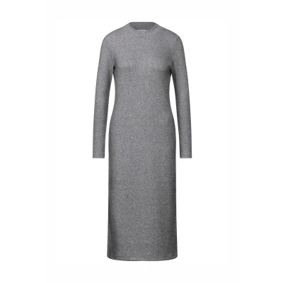 Abbildung von Street One Studio Schimmerndes Strickkleid, Damen, Größe: 38, Silber