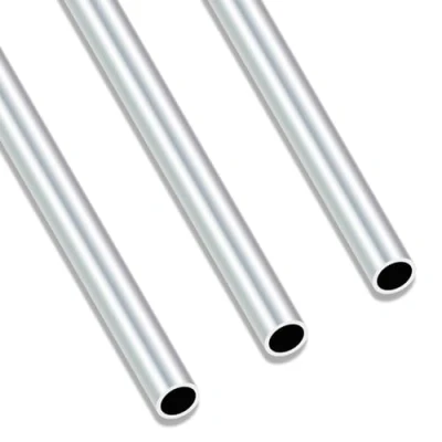 Abbildung von iMeistek 6063 Aluminium Rundrohr, 250 mm Länge, 12 Außendurchmesser, 10 Innendurchmesser, nahtlos, gerade, runde Rohre für Industrie, Dekoration, Architektur (3 Stück)