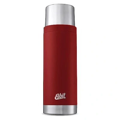 Abbildung von Esbit Thermoflasche Sculptor Isolierte Flasche aus Edelstahl für warme und kalte Getränke 1000 ml in Burgundy