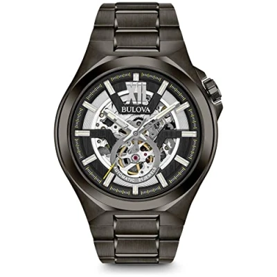 Abbildung von Bulova Herren Analog Automatik Uhr mit Edelstahl Armband 98A179