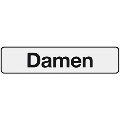 Abbildung von Metafranc Klebeschild &quot;Damen&quot; 200 x 48 mm / Beschilderung Infoschild Türschild Gewerbekennzeichnung Grundstückskennzeichnung Orientierung 504100