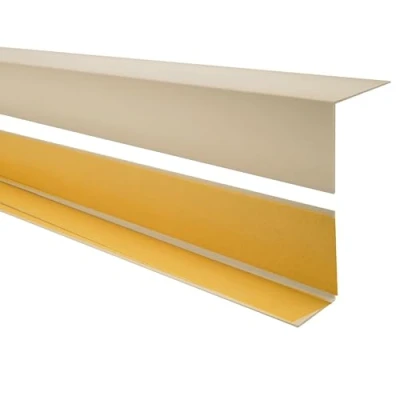 Abbildung von Quest PVC Winkelprofil Kunststoff Selbstklebend Kantenschutz Eckenschutz Eckleiste Winkelleiste, 50x20mm, 150cm, beige