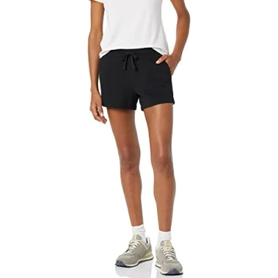 Abbildung von Amazon Essentials Damen Fleeceshorts, Schwarz, XXL