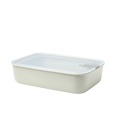 Abbildung von Mepal Frischhaltedose EasyClip Schüssel mit Deckel &amp; Klickverschluss Geeignet für Mikrowelle, Dampfgarer, Kühl und Gefrierschrank Luftdicht auslaufsicher 2250 ml Nordic white