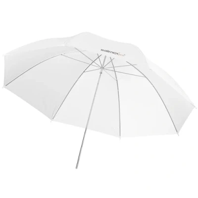 Abbildung von Walimex Pro Durchlichtschirm 140 cm weiß (für weiches und diffuses Licht)