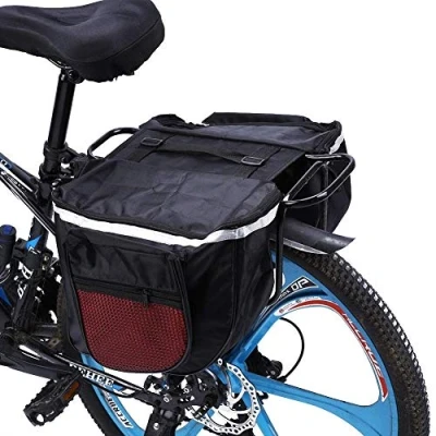 Abbildung von MAGT Fahrrad Gepäckträgertasche, wasserdichte Fahrradtasche Satteltasche Hinterradtasche Doppeltasche Rücksitz Gepäcktasche für MTB Rennrad 25L