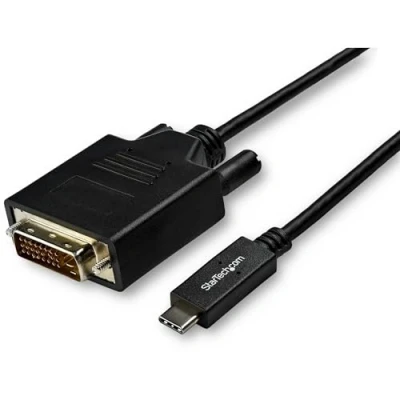 Abbildung von StarTech.com USB C auf DVI Kabel 3.1 Typ zu Monitorkabel 1920 x 1200 schwarz