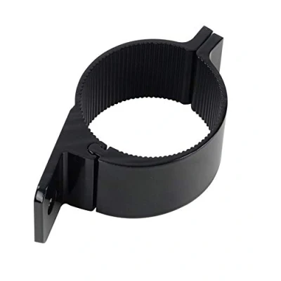 Abbildung von Universell passende schwarze Aluminium Rohrschelle ø 60 mm für Lampenbügel, Frontbügel, Überrollbügel